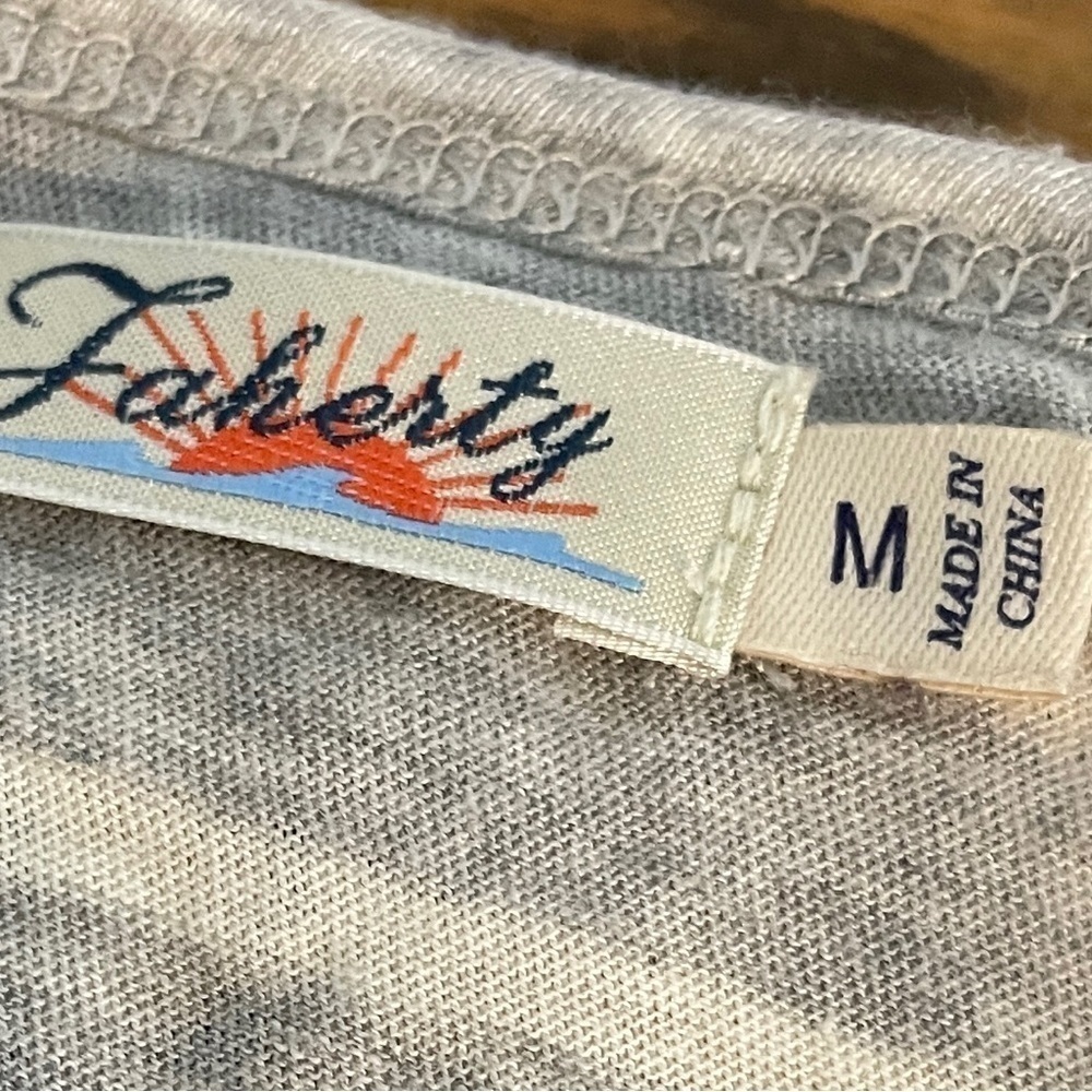 Faherty Grey T Shirt Dress lightweight - Picture 6 of 8